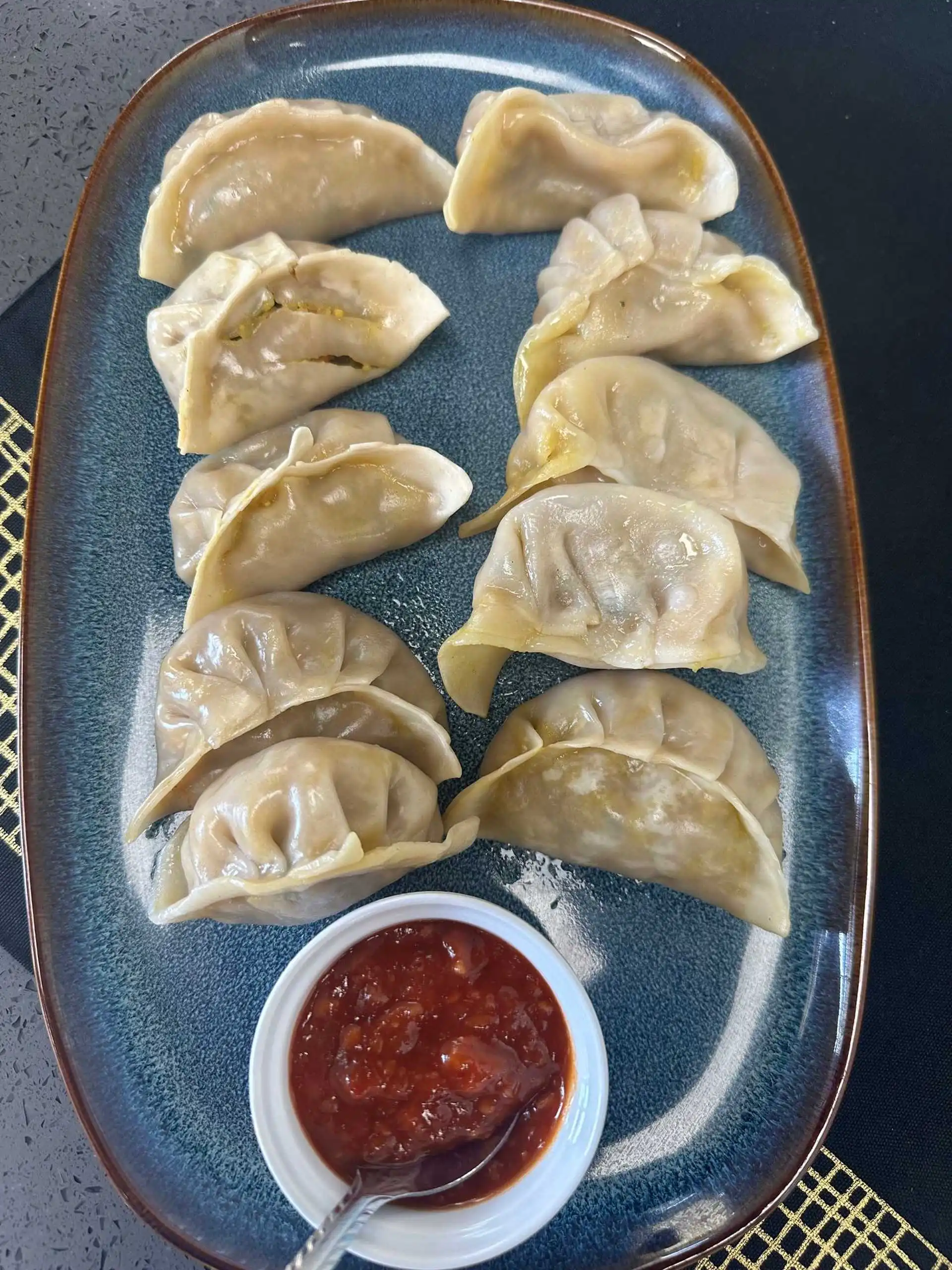 Delicious Momo Veg at The Samosa Shop in Edmonton, AB